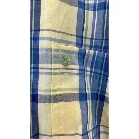 Izod Saltwater Relaxed Classic Seaport Poplin Mens Shirt Size XXL Pre-Owned - Picture 2 of 9